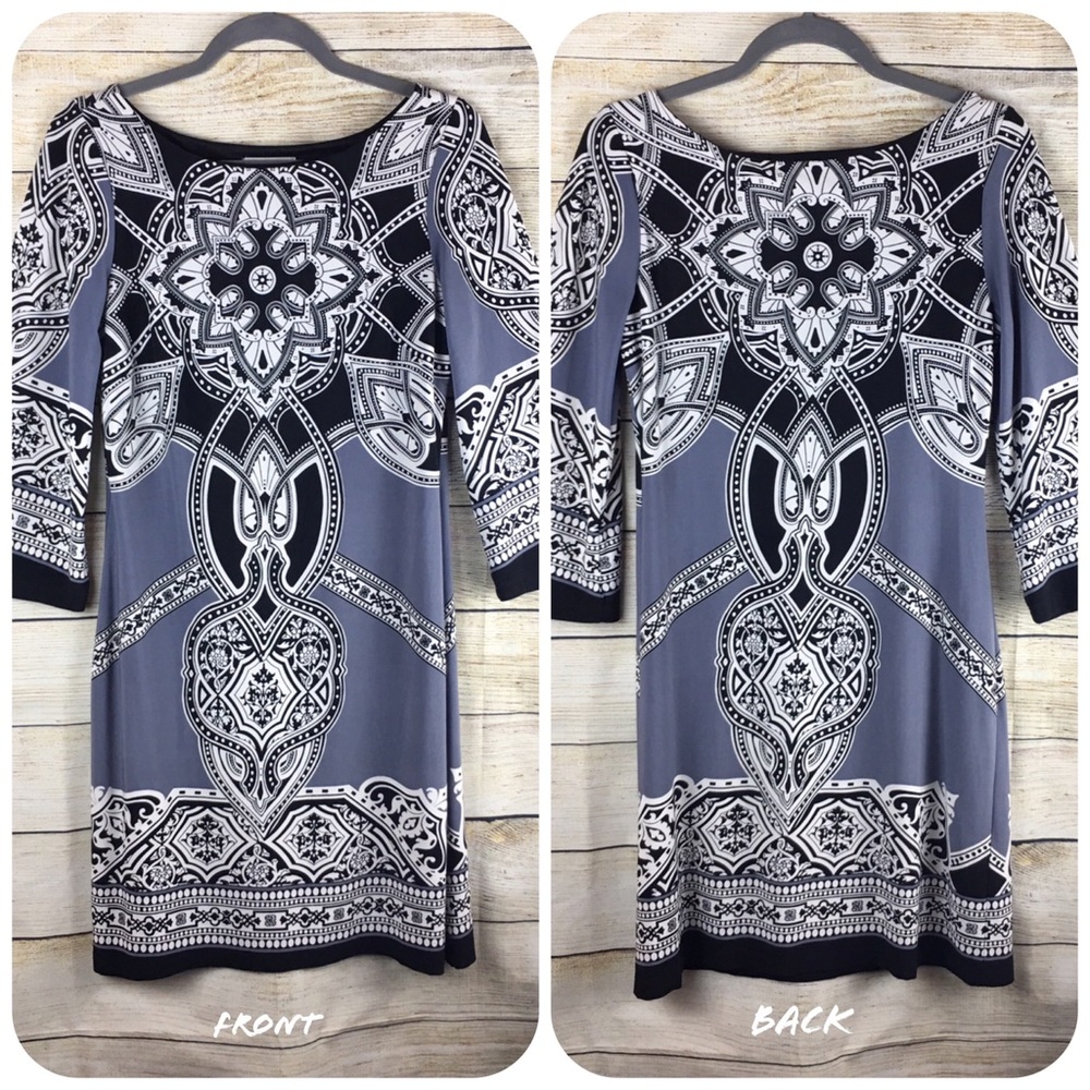 Intermission Long Bell Sleeve Dress S: 8